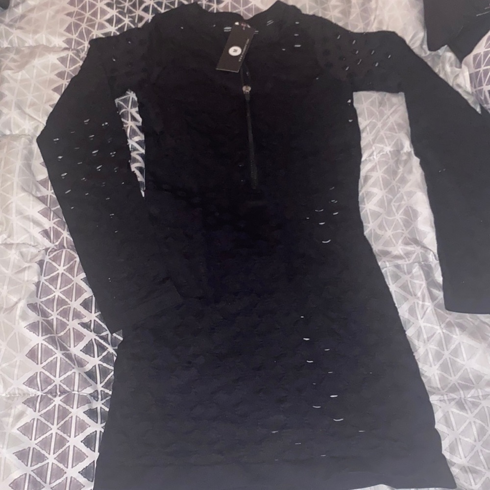 Black See-through dress size medium brand new with tags
